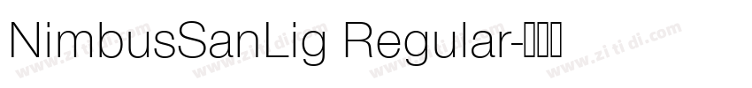 NimbusSanLig Regular字体转换